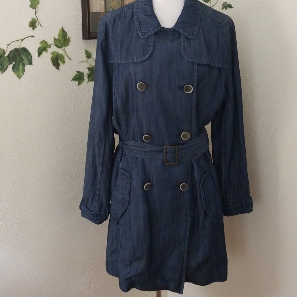 LizClaiborne double breasted belted dress.. trench